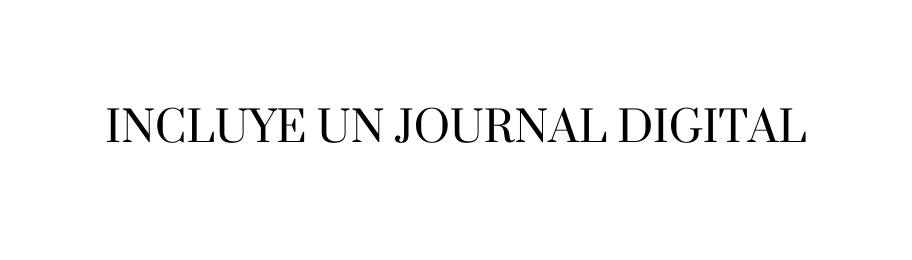 INCLUYE UN JOURNAL DIGITAL